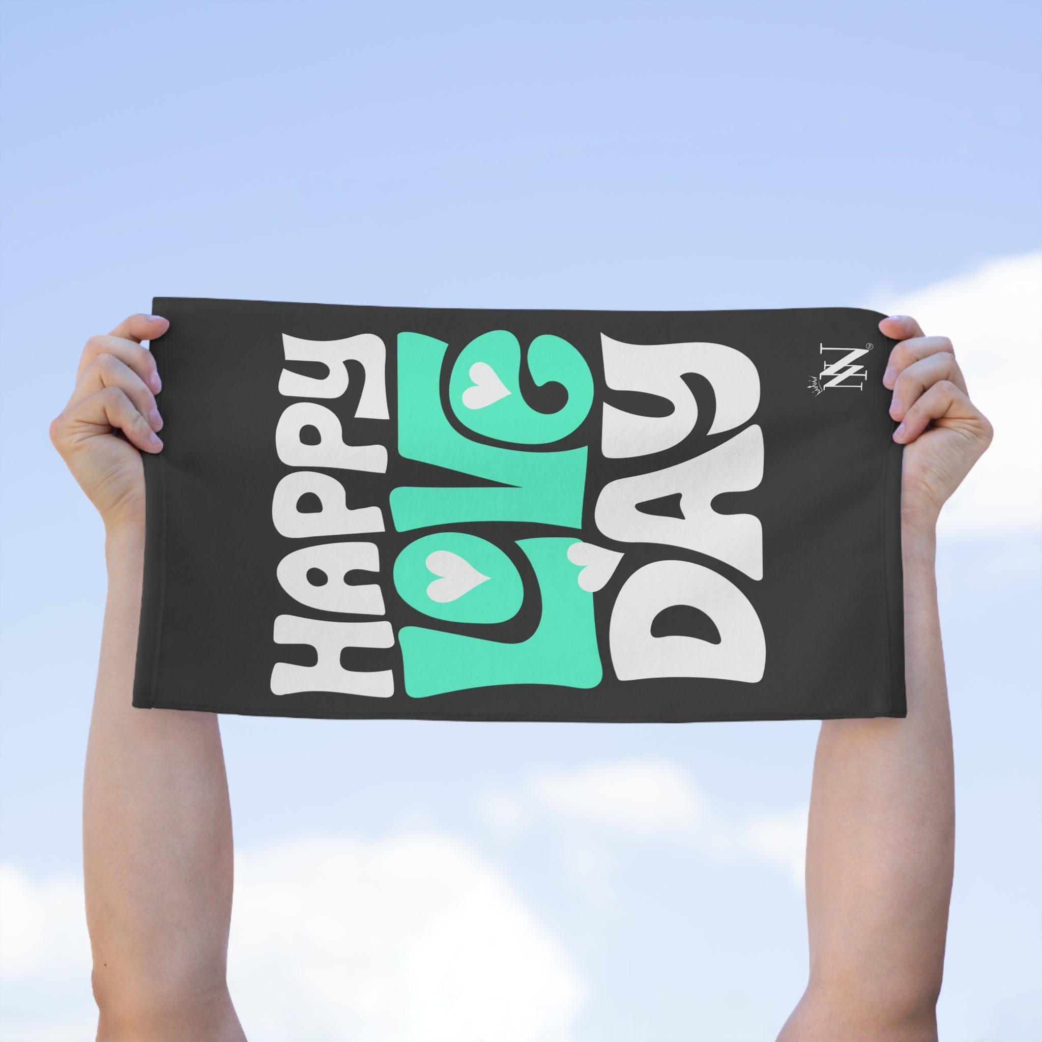 Happy Love Day Hearts | Mix & Match Soft Fun-Flirty Lovers’ Towels