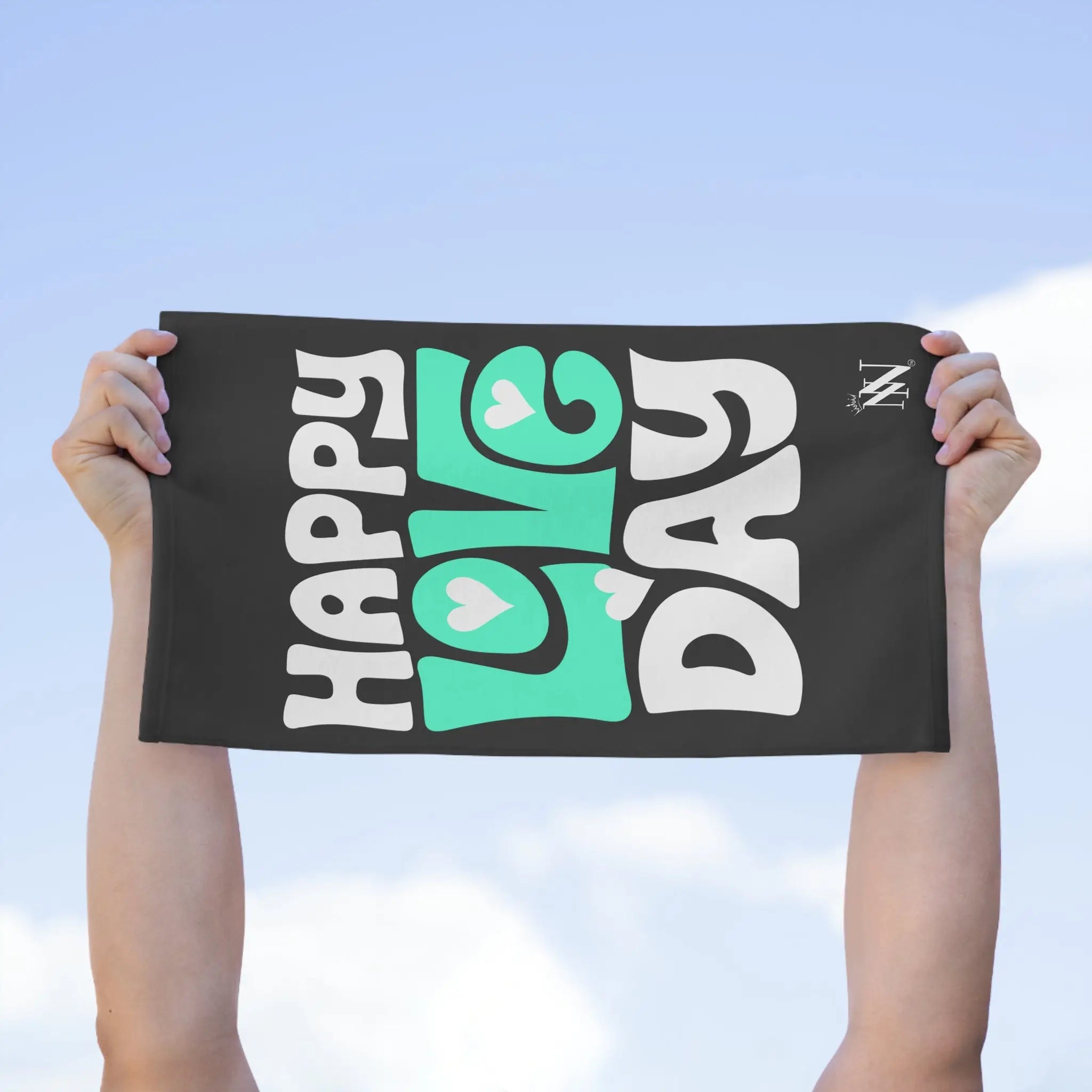Happy Love Day Hearts | Mix & Match Soft Fun-Flirty Lovers’ Towels