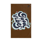 Good Vibes Blue Splash Brown | Mix & Match Classic Fun-Flirty Lovers’ Towels
