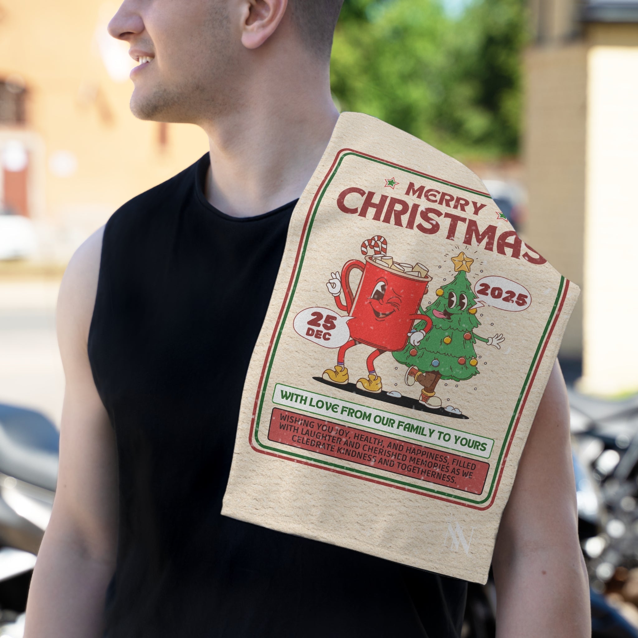 Christmas Card | Mix & Match Soft Fun-Flirty Lovers’ Towels