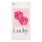 Lucky Pink Dice | Mix & Match XL Fun-Flirty Lovers’ Towels