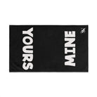 Yours Mine Shareable Black | Mix & Match Classic Fun-Flirty Lovers’ Towels