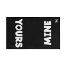 Yours Mine Shareable Black | Mix & Match Classic Fun-Flirty Lovers’ Towels