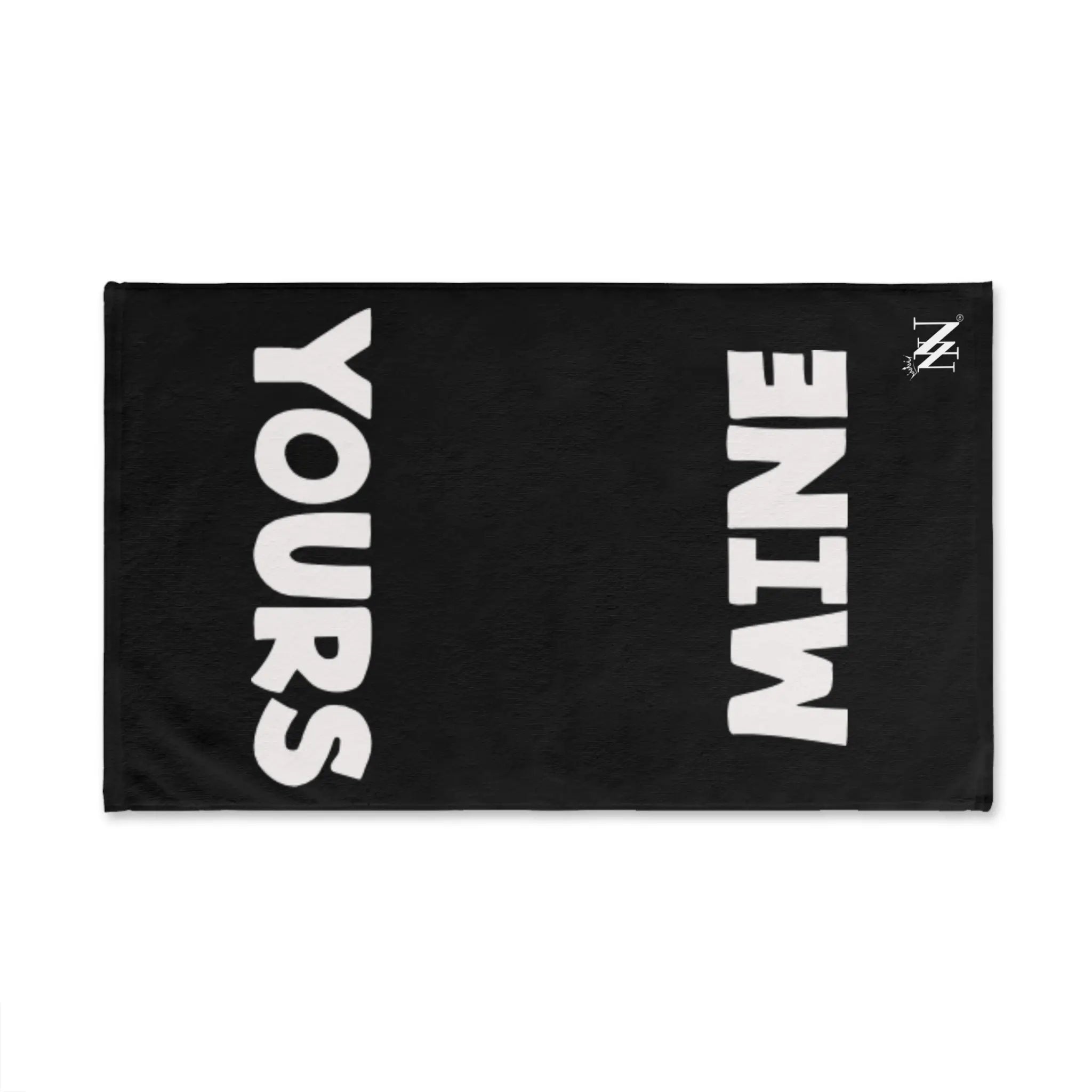 Yours Mine Shareable Black | Mix & Match Classic Fun-Flirty Lovers’ Towels