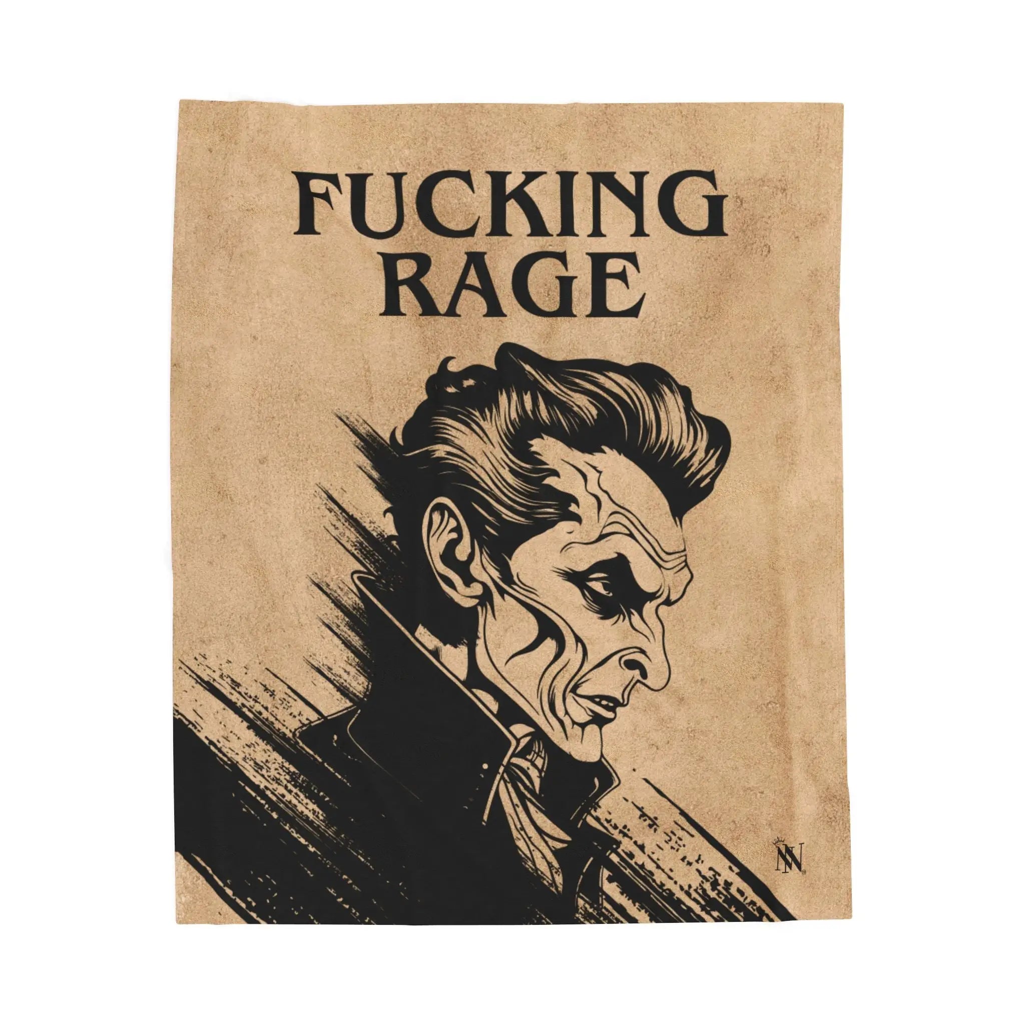 Fucking Rage Vintage Creepy Blanket