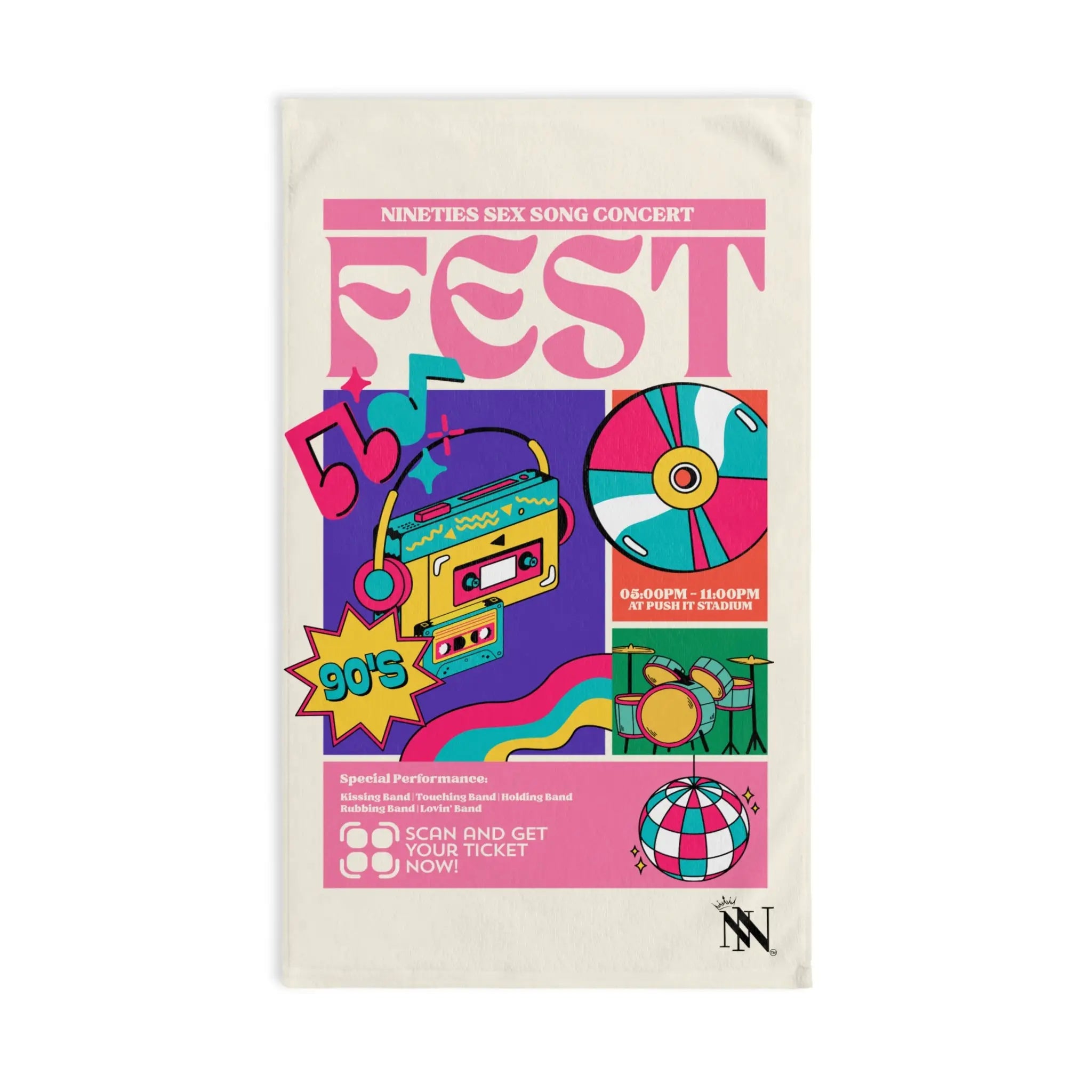 Nineties Sex Song | Mix & Match Original Fun-Flirty Lovers’ Towels
