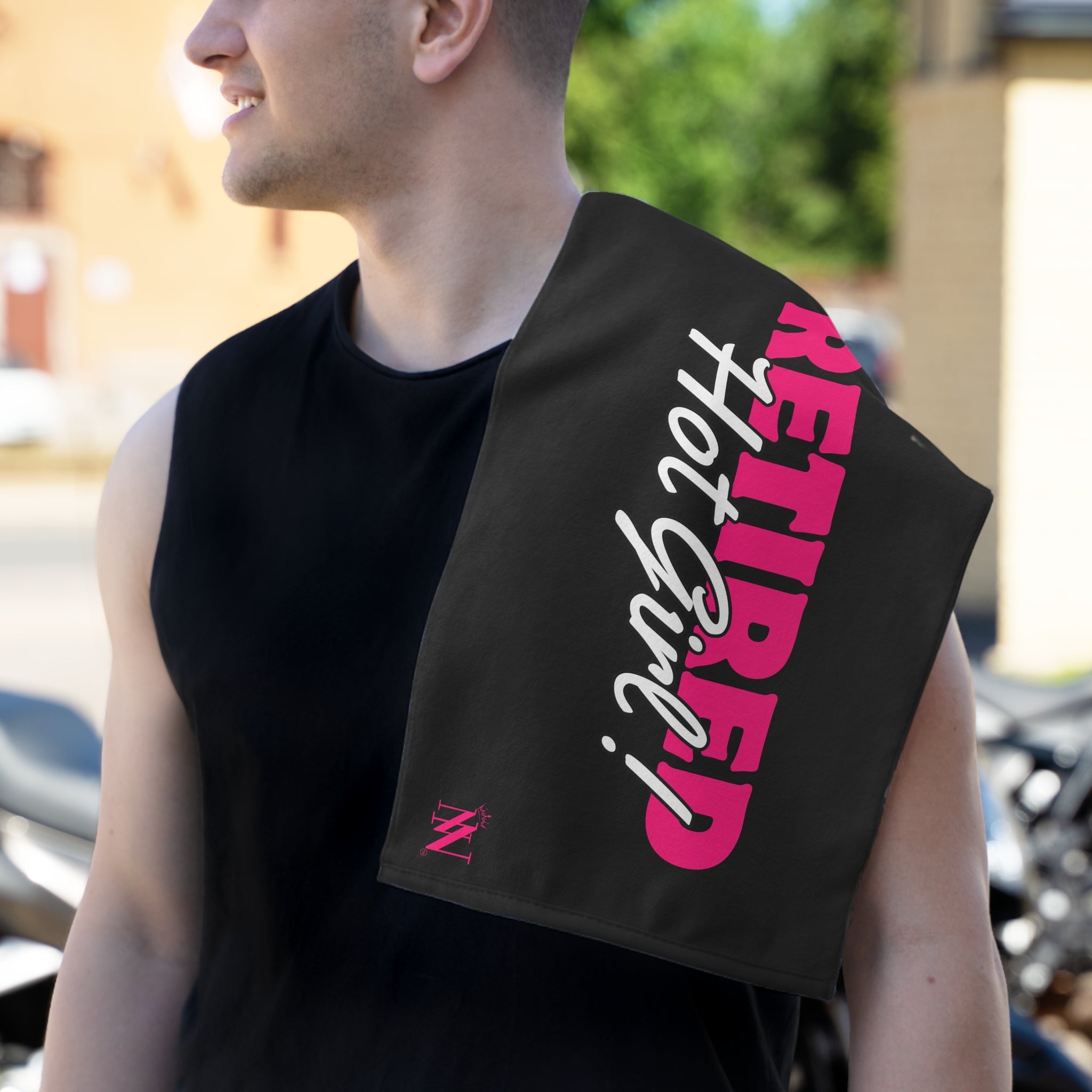 Retired Hot Girl! Black Mix & Match Soft Sex Towels | Flirty Lovers’ Gifts