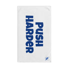 Push Harder Blue | Mix & Match Original Fun-Flirty Lovers’ Towels