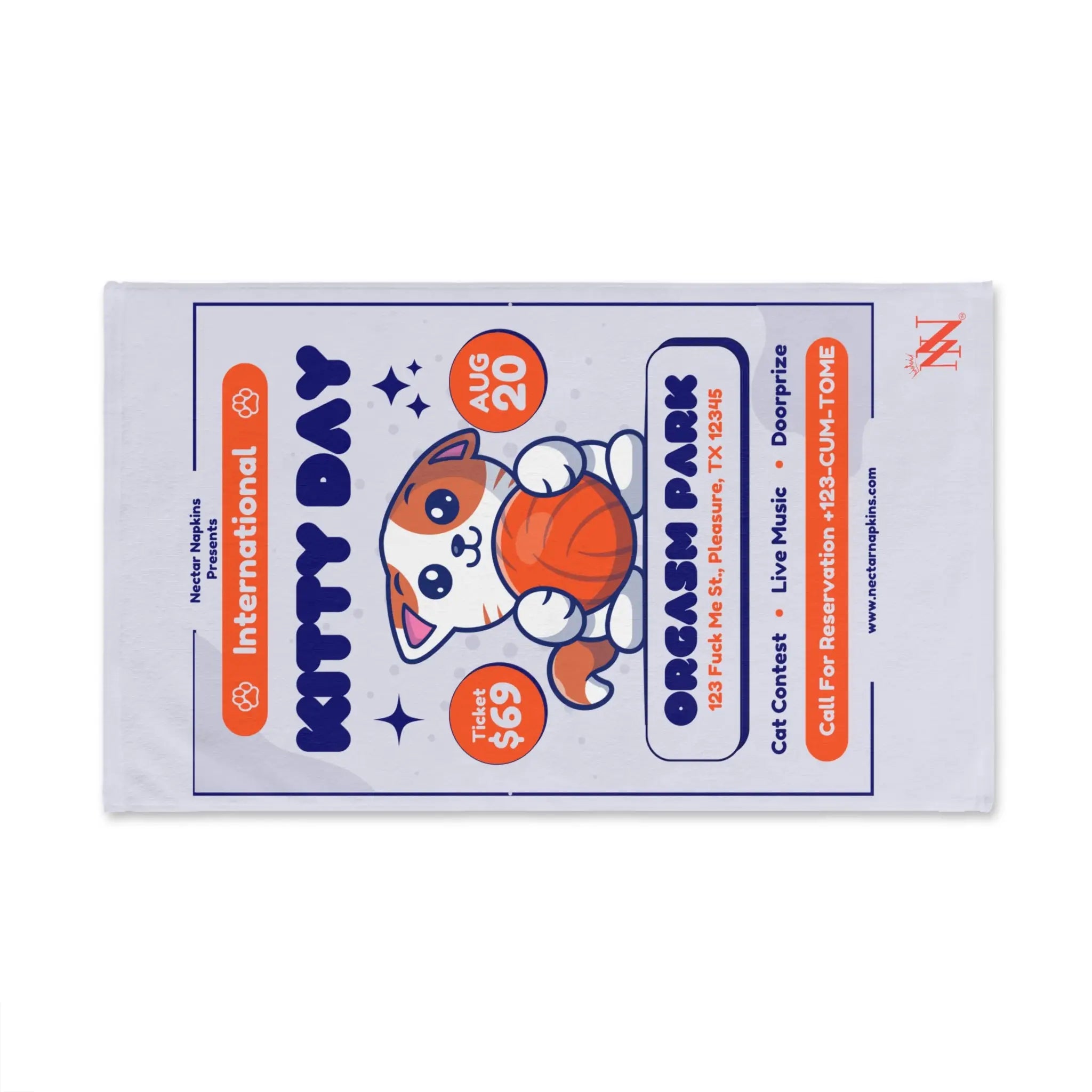 International Kitty Day | Mix & Match Original Fun-Flirty Lovers’ Towels