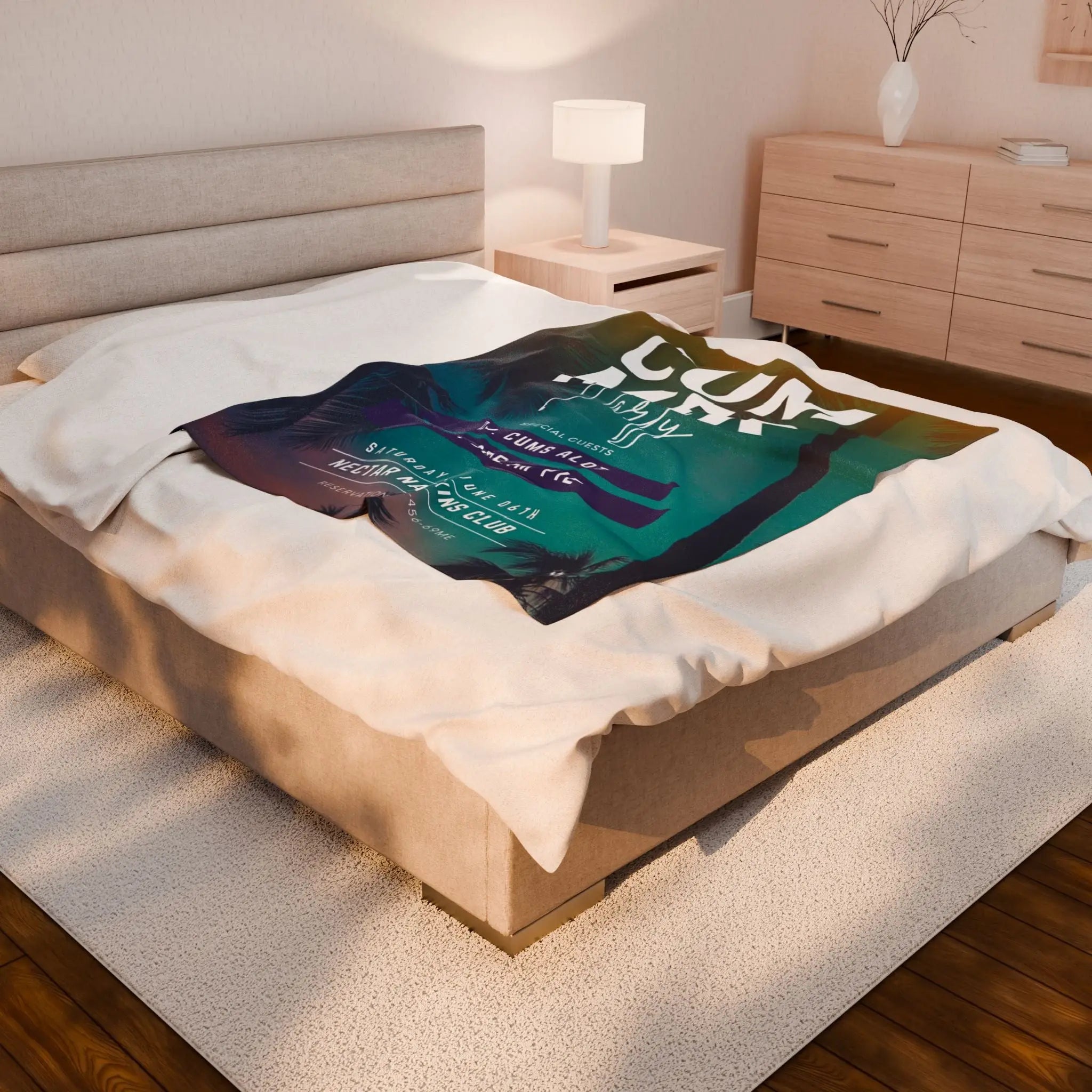 Cummer Party | Mix & Match Velveteen Fun-Flirty Lovers’ Blankets