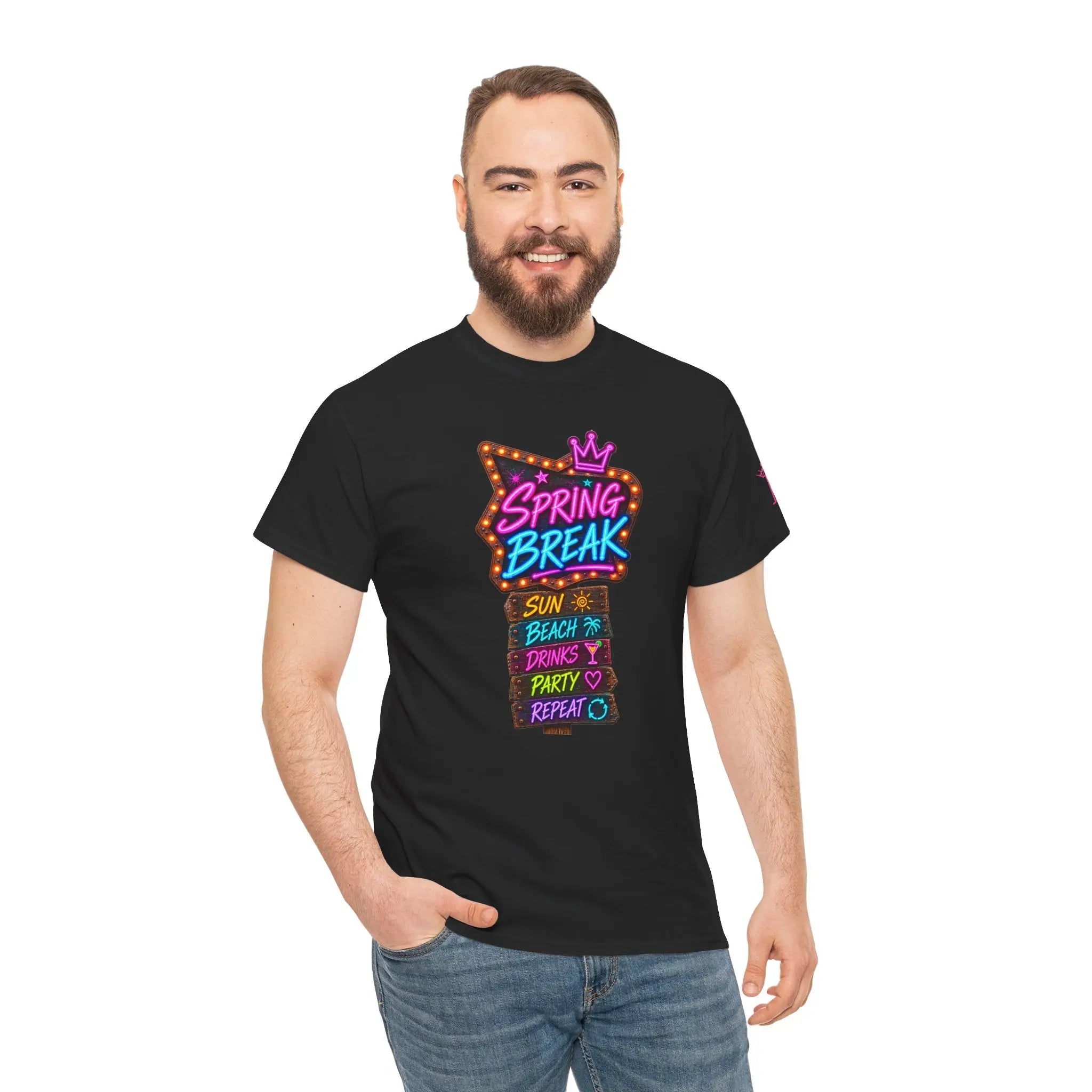 Spring Break Neon Sign T-Shirt