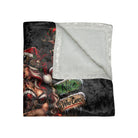 Christmas Wicked Fantasy | Nectar Napkins Fun-Flirty Lovers’ Crushed Velvet Blankets