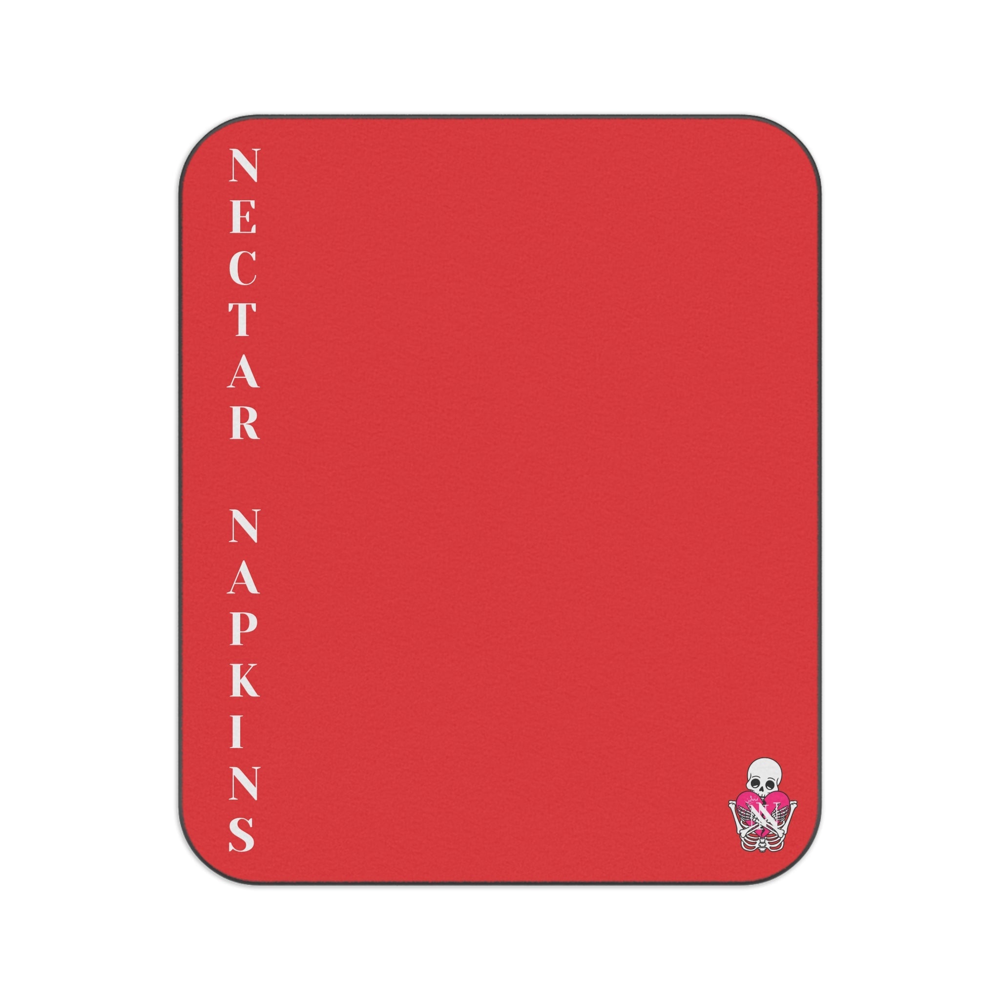 Nectar Napkins Brand Bright Red Water-Resistant Sex Blanket