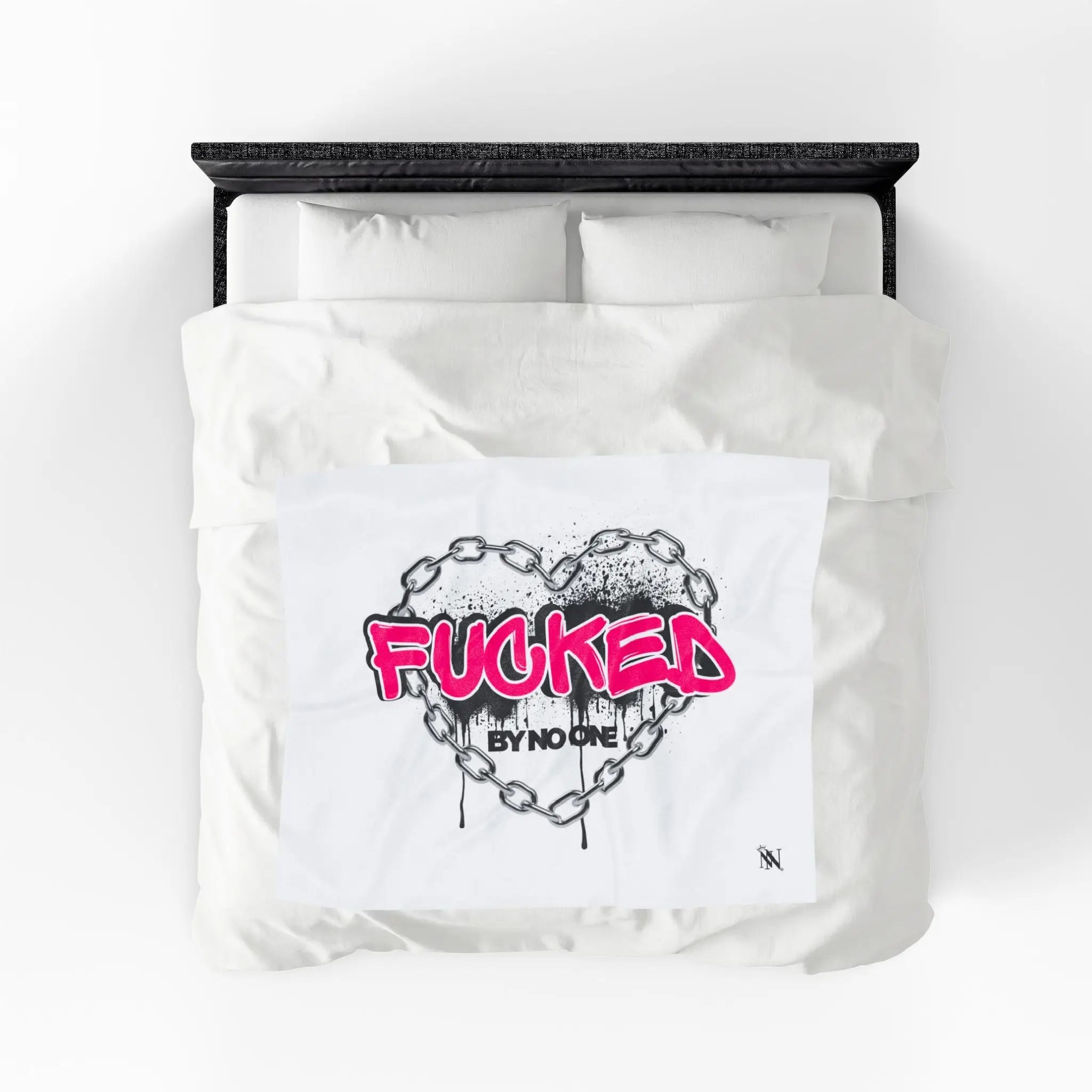 Fucked By No One Couple Gifts Sexy Lovers’ Silky Soft Blanket