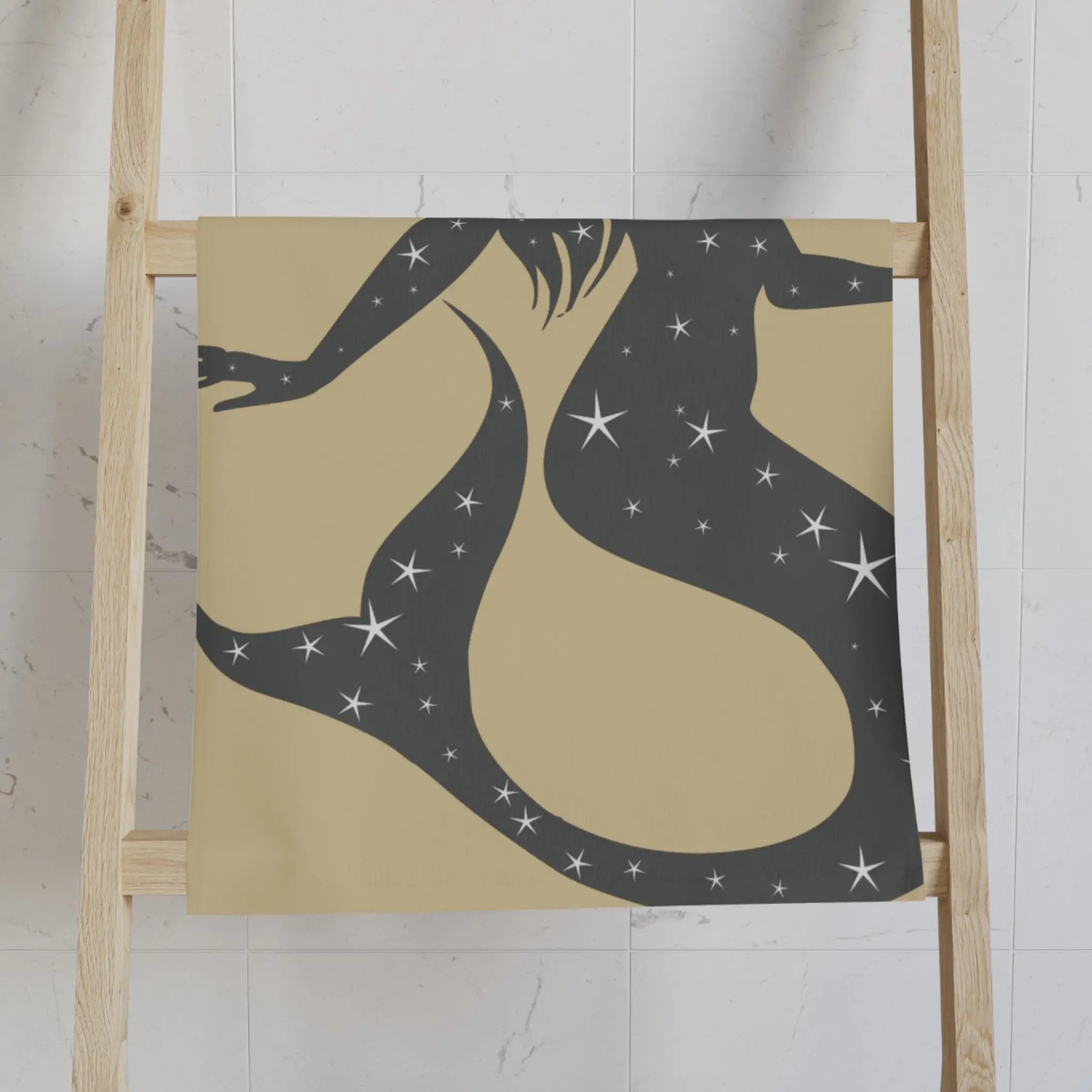 Mermaid Star Gold Cum Towel