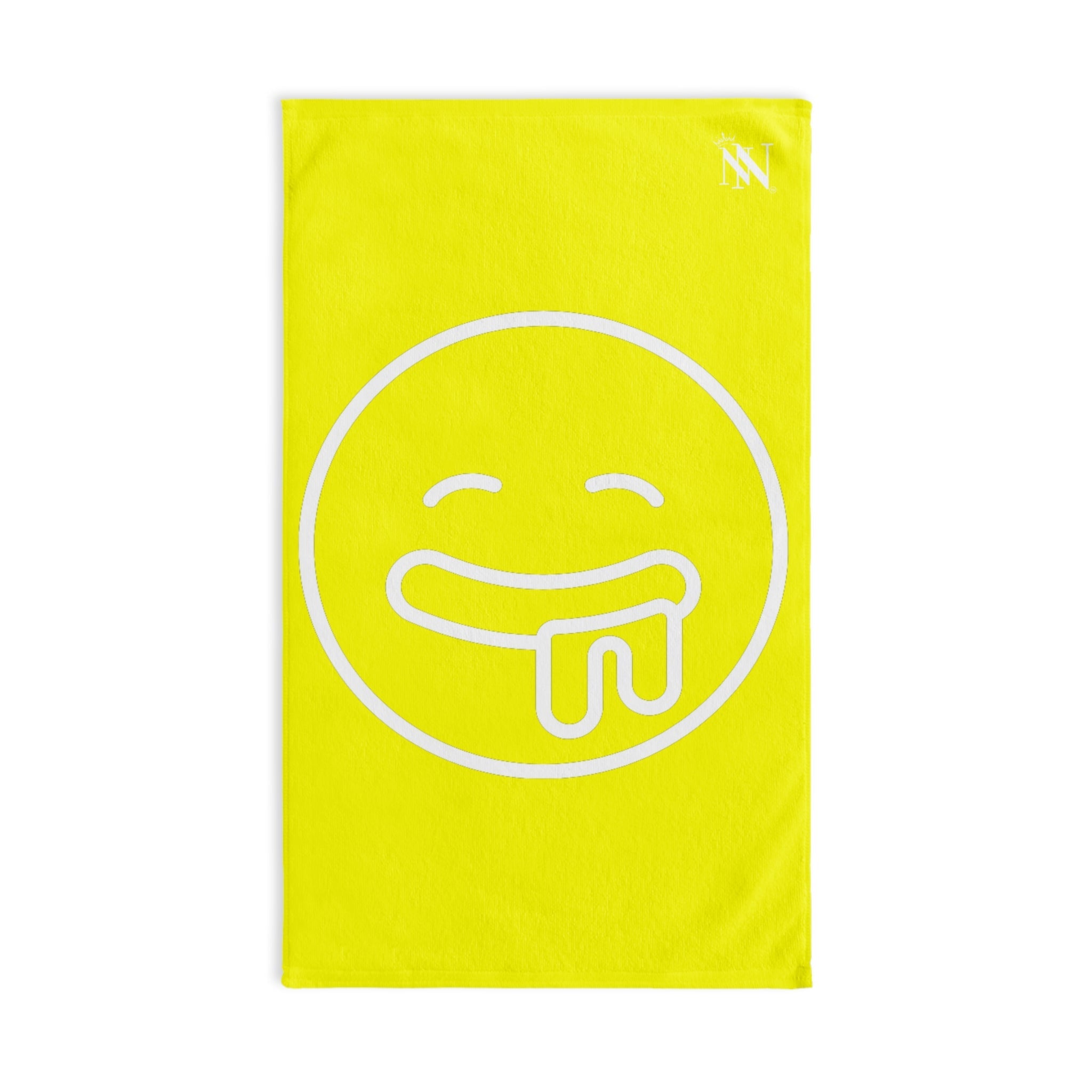 Drooling Emoji Neon Yellow | Mix & Match Classic Fun-Flirty Lovers’ Towels