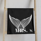 Mrs. Mrs. Mermaid Shareable Sides Black | Mix & Match Classic Fun-Flirty Lovers’ Towels