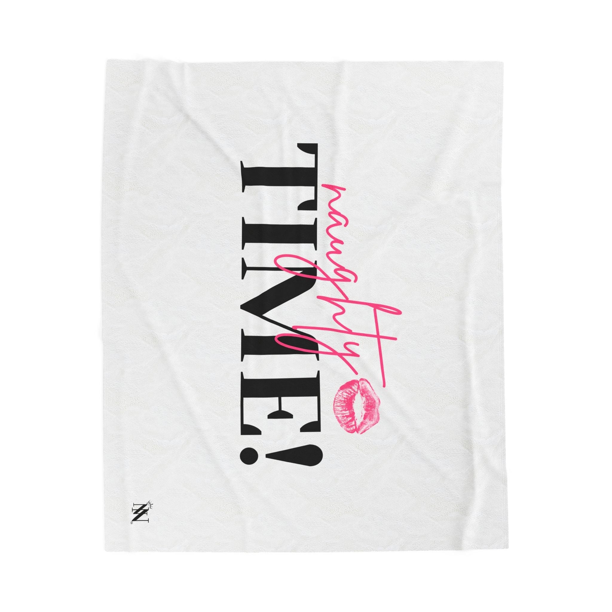 Naughty Time! With a Kiss | Mix & Match Soft Fun-Flirty Lovers’ Blankets
