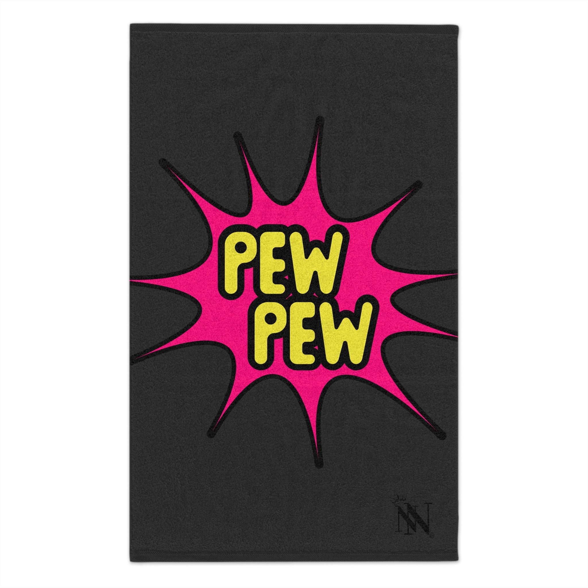 Pew Pew Dark Grey | Mix & Match Soft Fun-Flirty Lovers’ Towels