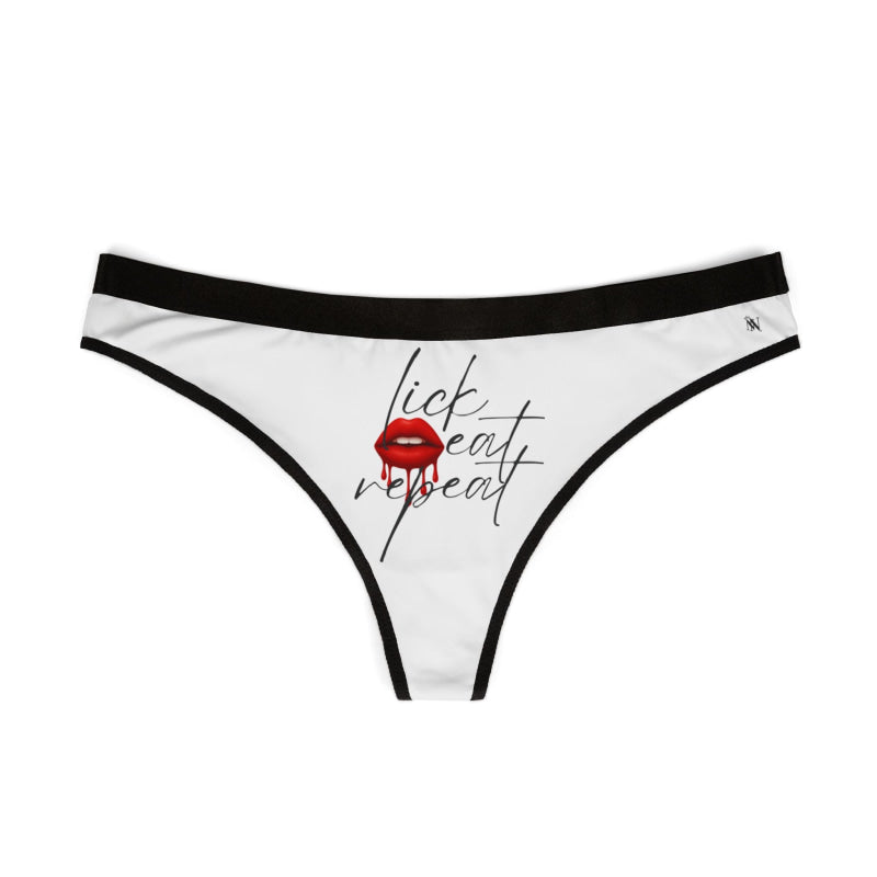 Lick Eat Repeat | Mix & Match Women’s Fun-Flirty Lovers’ Thongs