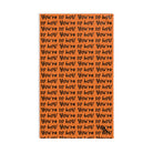 You’re So Hot! Patterned Crusta Bright Orange Cum Towel