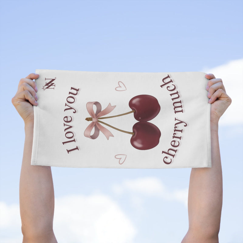 I Love You Cherry Much | Mix & Match Soft Fun-Flirty Lovers’ Towels