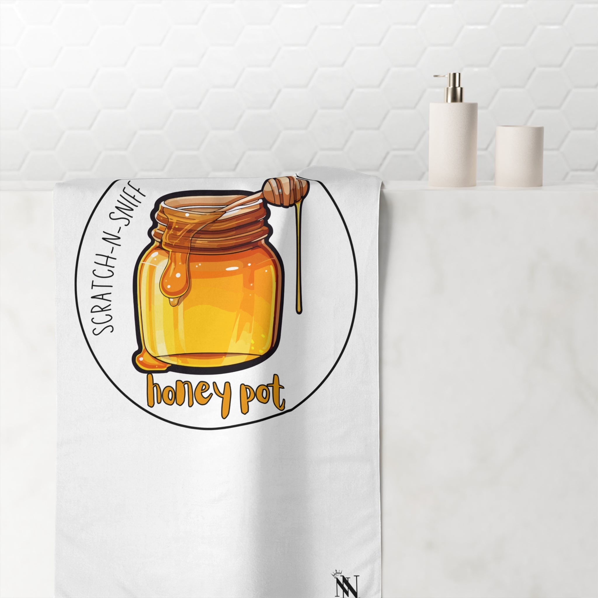 Honey Pot Scratch N Sniff | Mix & Match Naughty XL Fun-Flirty Lovers’ Towels