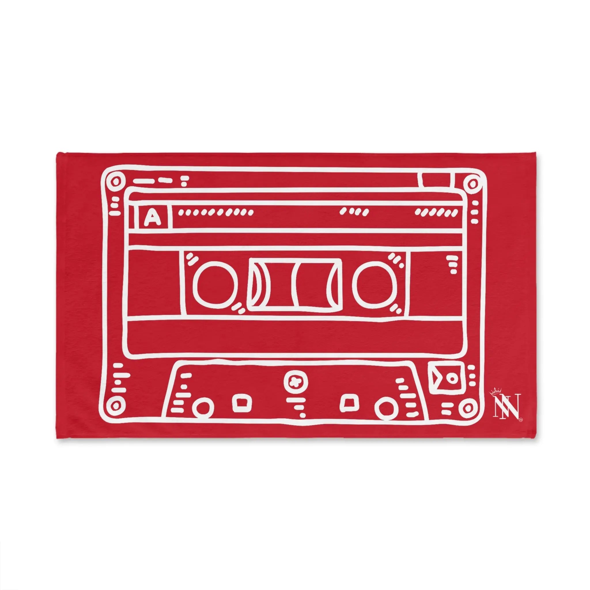 Old School Cassette Tape Red | Mix & Match Original Fun-Flirty Lovers’ Towels