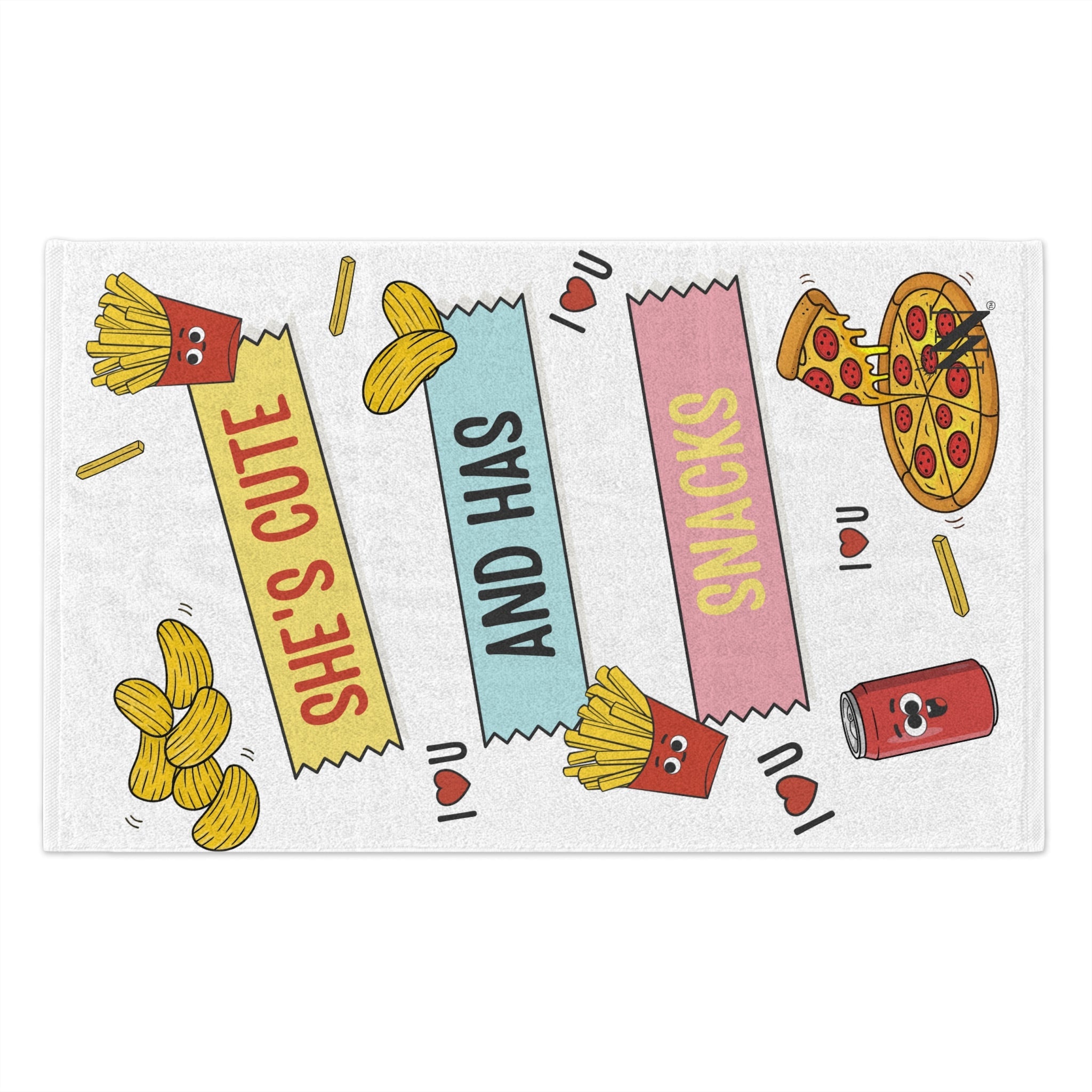 She’s Cute and Has Snacks | Mix & Match Soft Fun-Flirty Lovers’ Towels