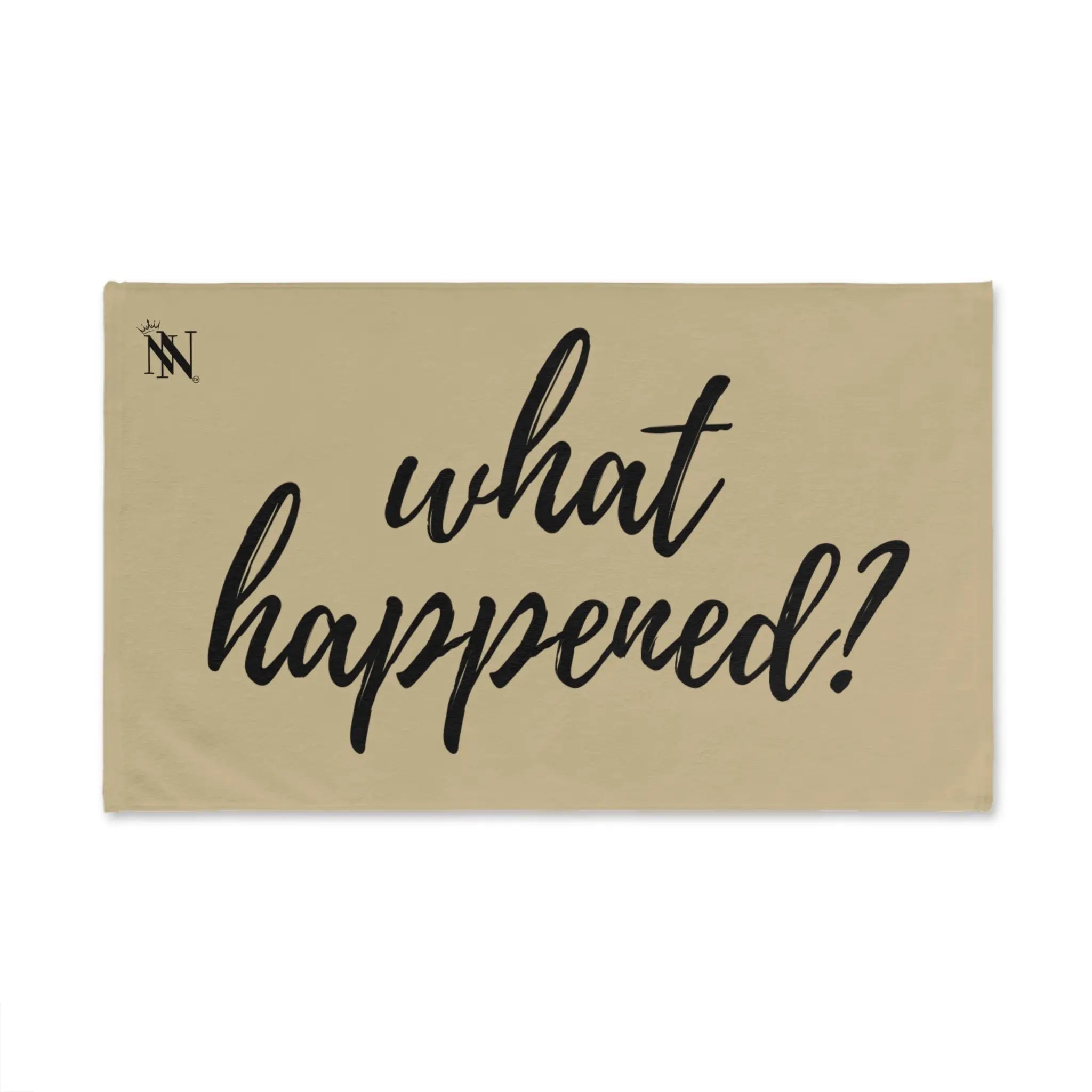 What Happened? Gold Cum Towel