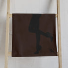 Sexy Lady Standing Silhouette Chocolate | Nectar Napkins Classic Fun-Flirty Lovers’ Colored Towels