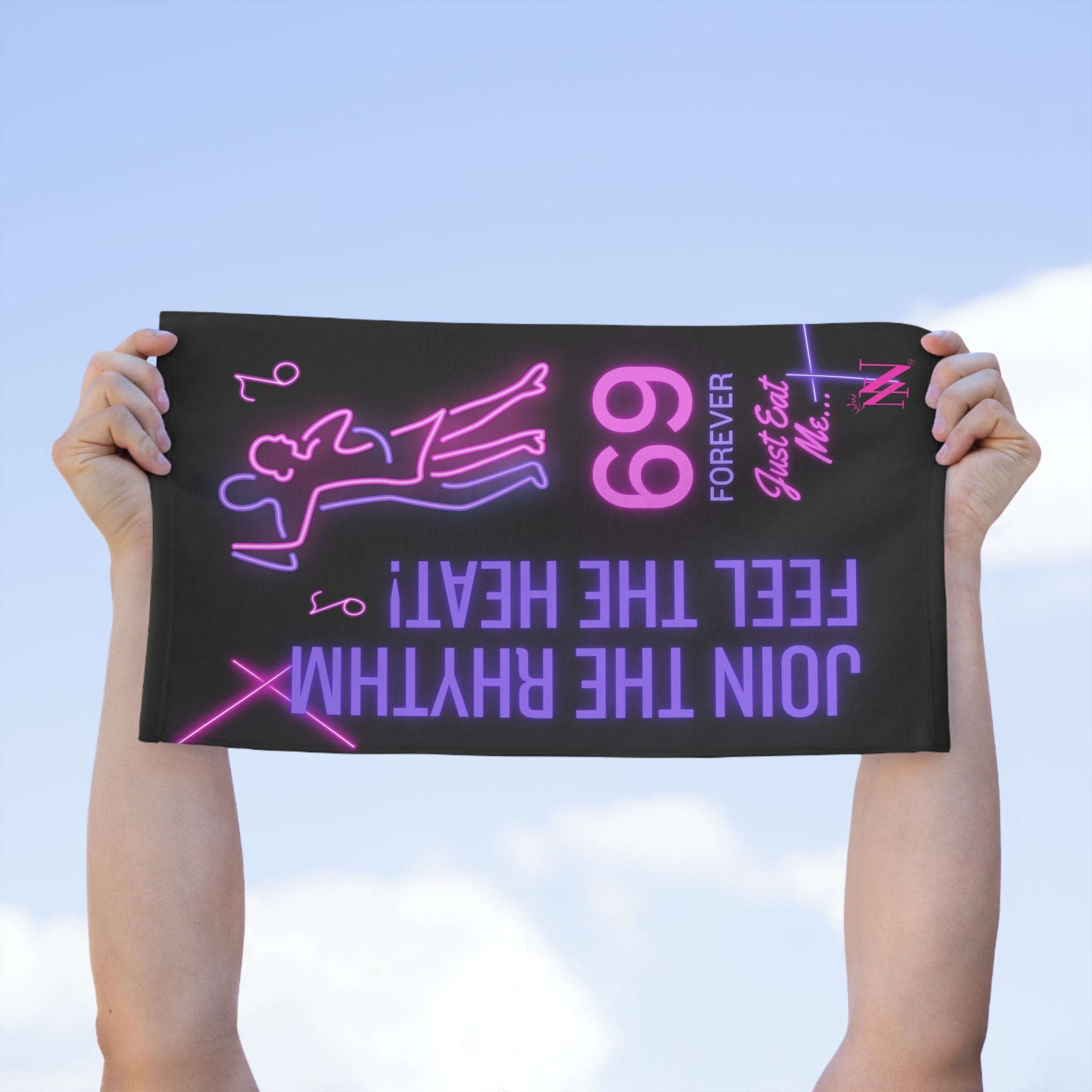 Sixty-Nine Forever Neon Sex Towel