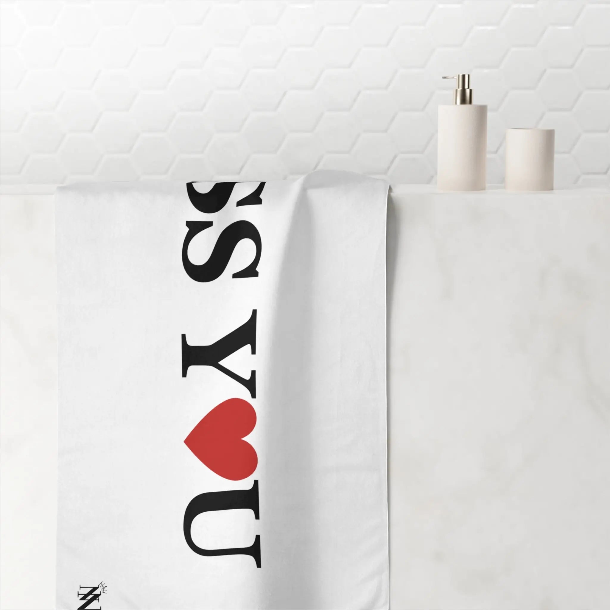 Kiss You Love | Mix & Match XL Fun-Flirty Lovers’ Towels