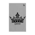Large Crown Queen Light Grey Cum Towel