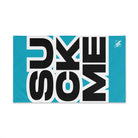 SUCK ME Block Letter Teal | Mix & Match Classic Fun-Flirty Lovers’ Towels