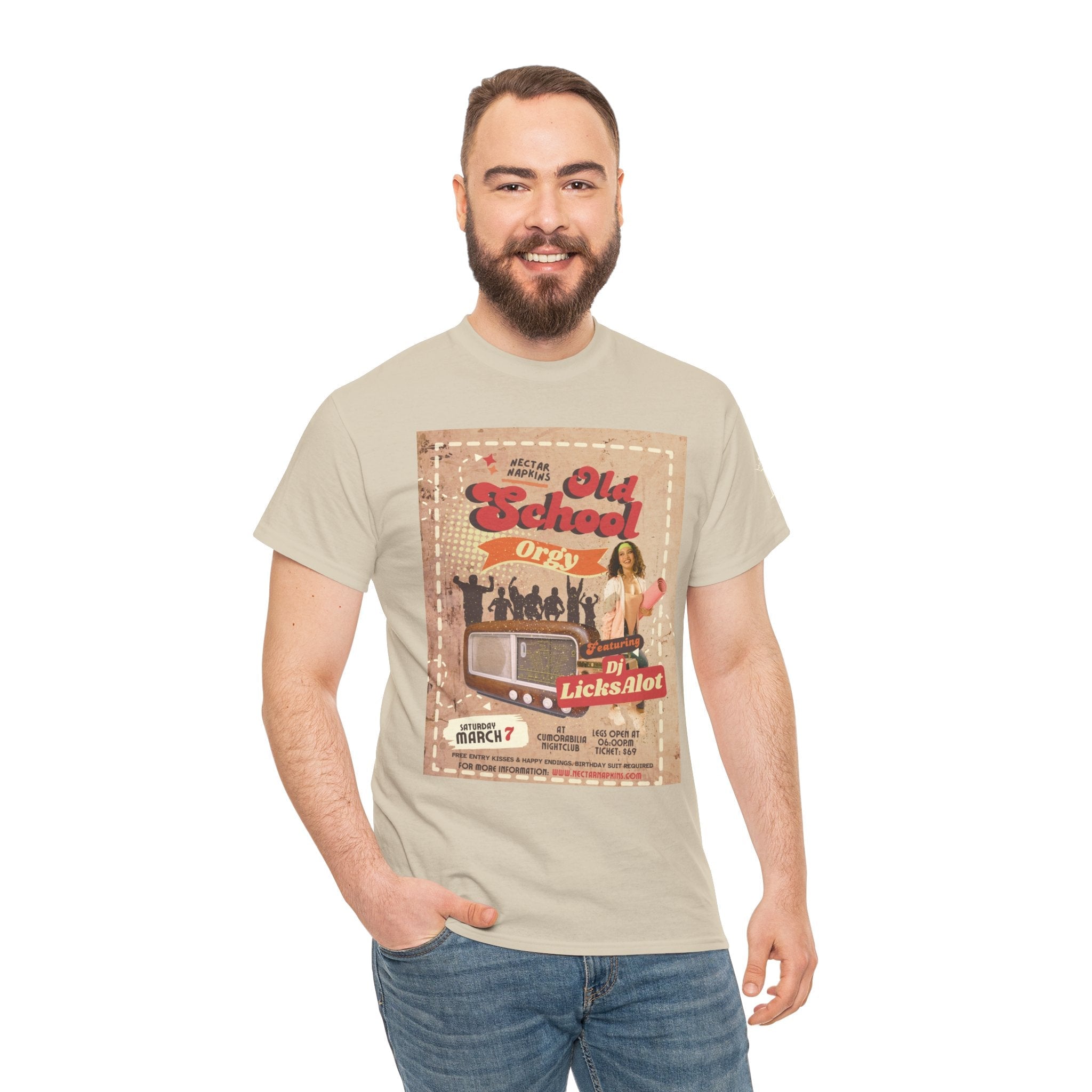 Old School Orgy | Mix & Match 100% Cotton Unisex Fun-Flirty Lovers’ Tees