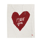 I Love You Paper Note Lovers’ Silky Soft Blanket