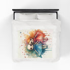 I Just Love Her Dolls Print | Mix & Match Velveteen Fun-Flirty Lovers’ Blankets