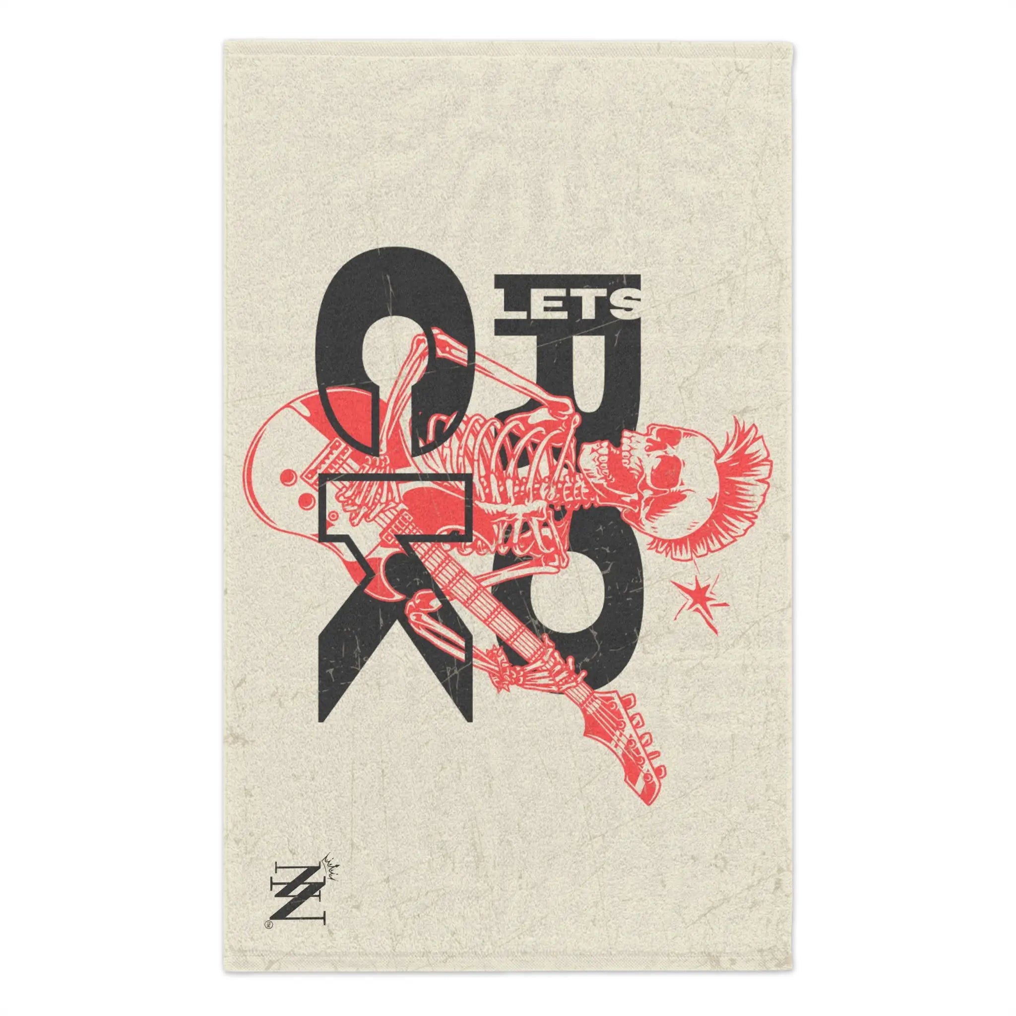 Let’s Rock Skull Rocker Sex Towel