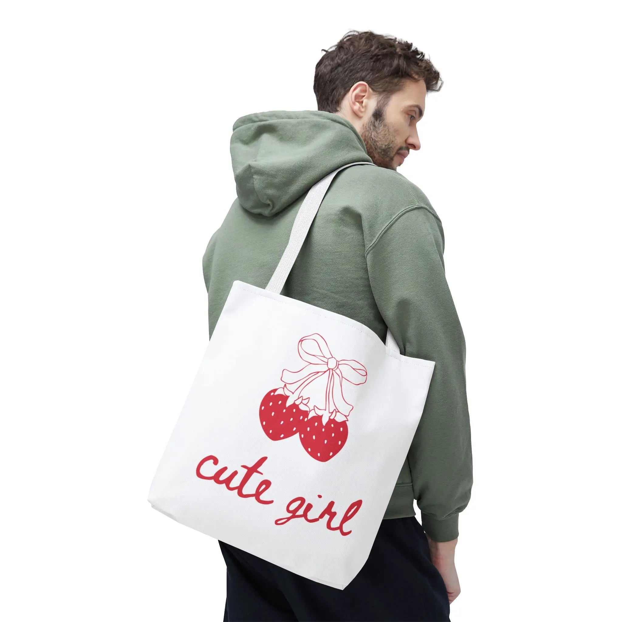 Cute Girl Strawberries | Mix & Match Fun-Flirty Lovers’ Totes