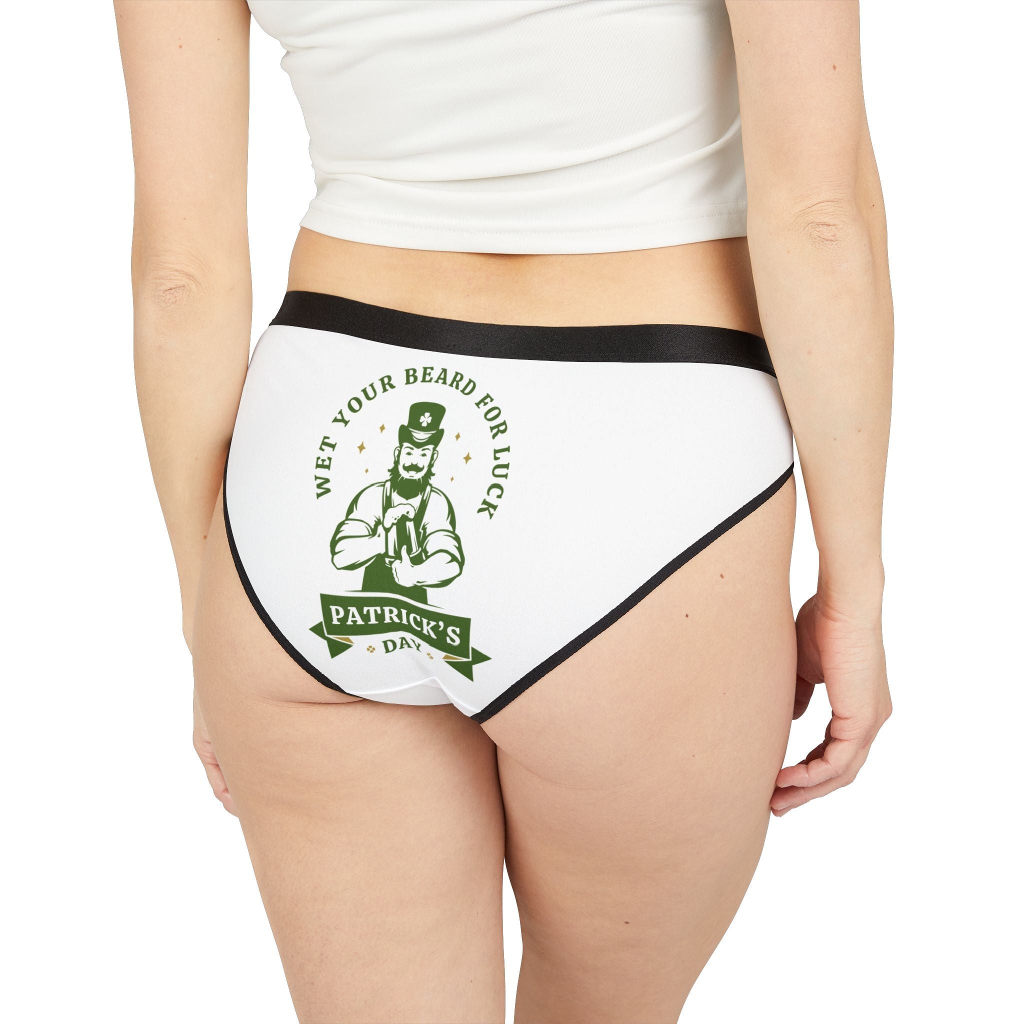 Wet Your Beard for Luck Patrick’s Day Fun Romantic Sex Gifts Women’s Panties
