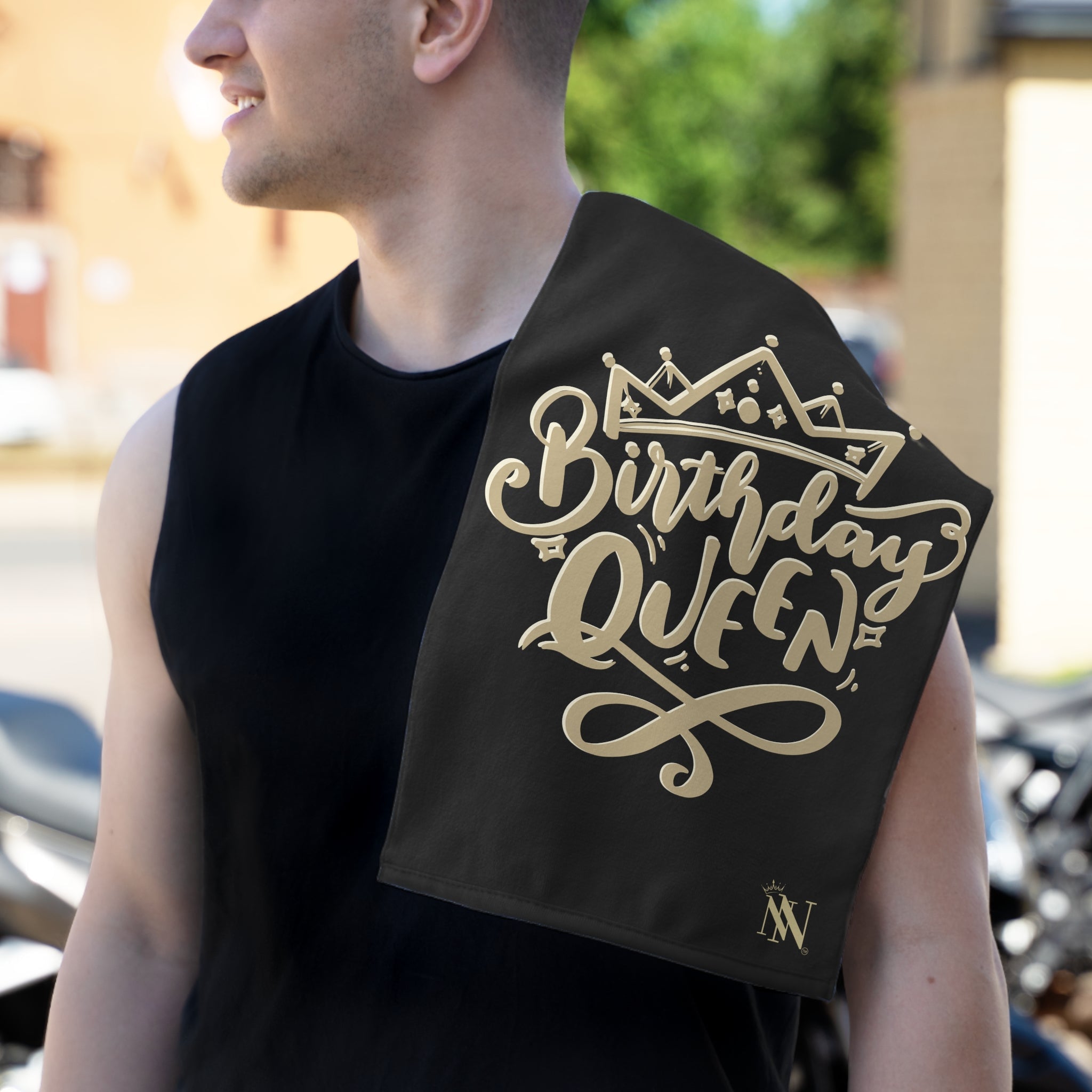 Gold Crown Birthday Queen | Mix & Match Soft Fun-Flirty Lovers’ Towels