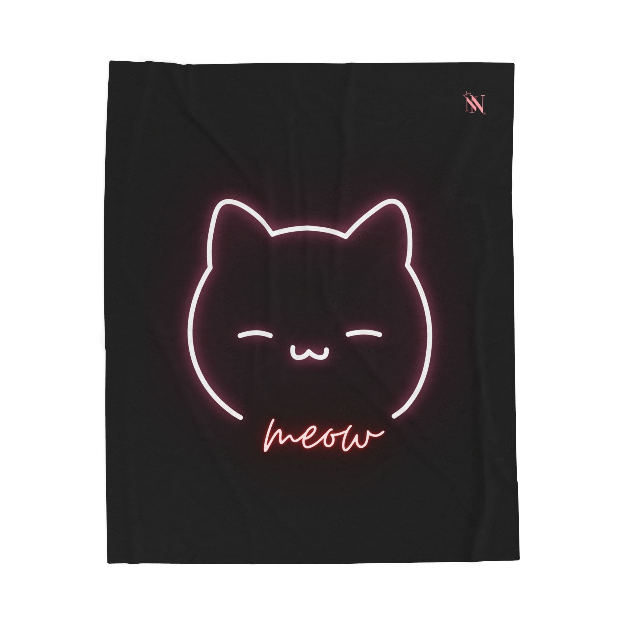 Meow Kitty Neon | Mix & Match Soft Fun-Flirty Lovers’ Blankets