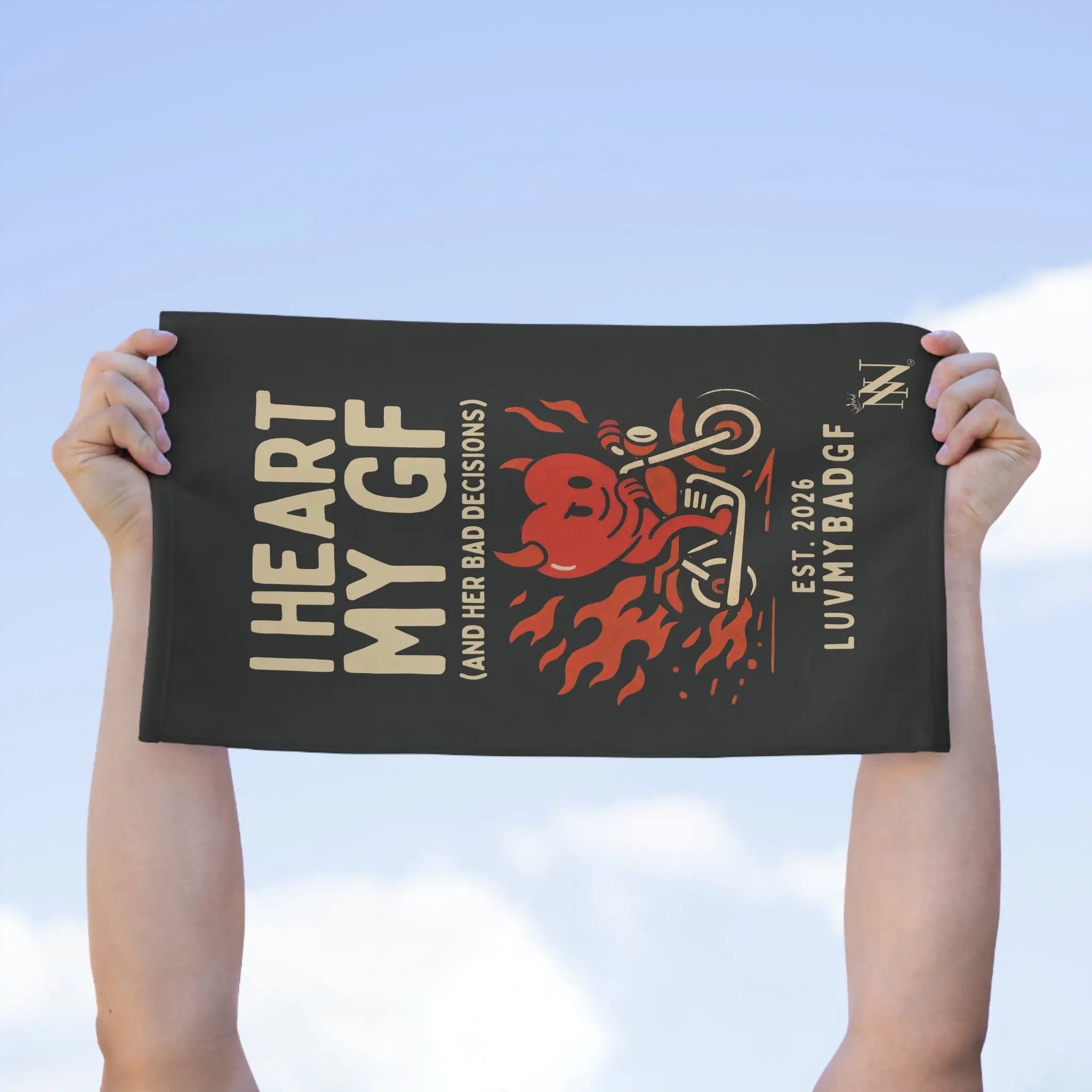 I Heart My GF | Mix & Match Soft Fun-Flirty Lovers’ Towels