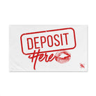 Deposit Here with a Kiss | Mix & Match Classic Fun-Flirty Lovers’ Towels