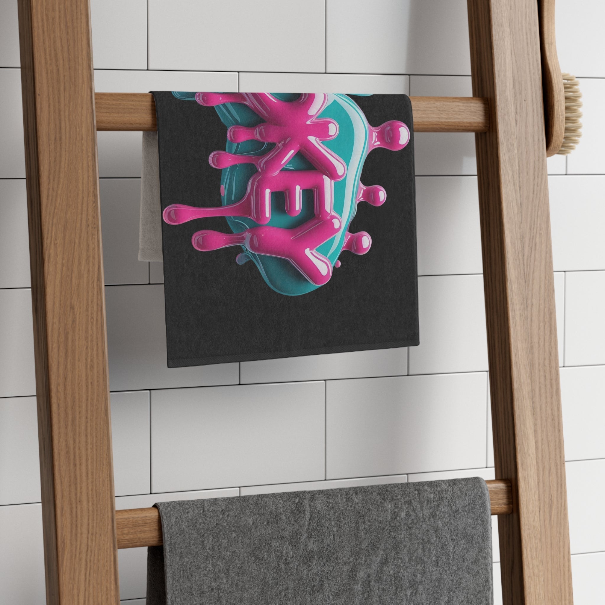 Dripping Pokey Black | Mix & Match Soft Fun-Flirty Lovers’ Towels