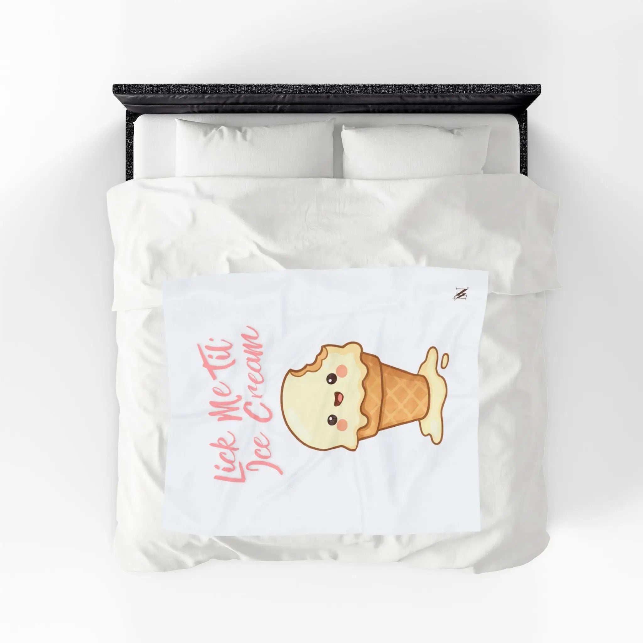 Lick Me Til’ Ice Cream | Nectar Napkins Fun-Flirty Lovers’ Blankets