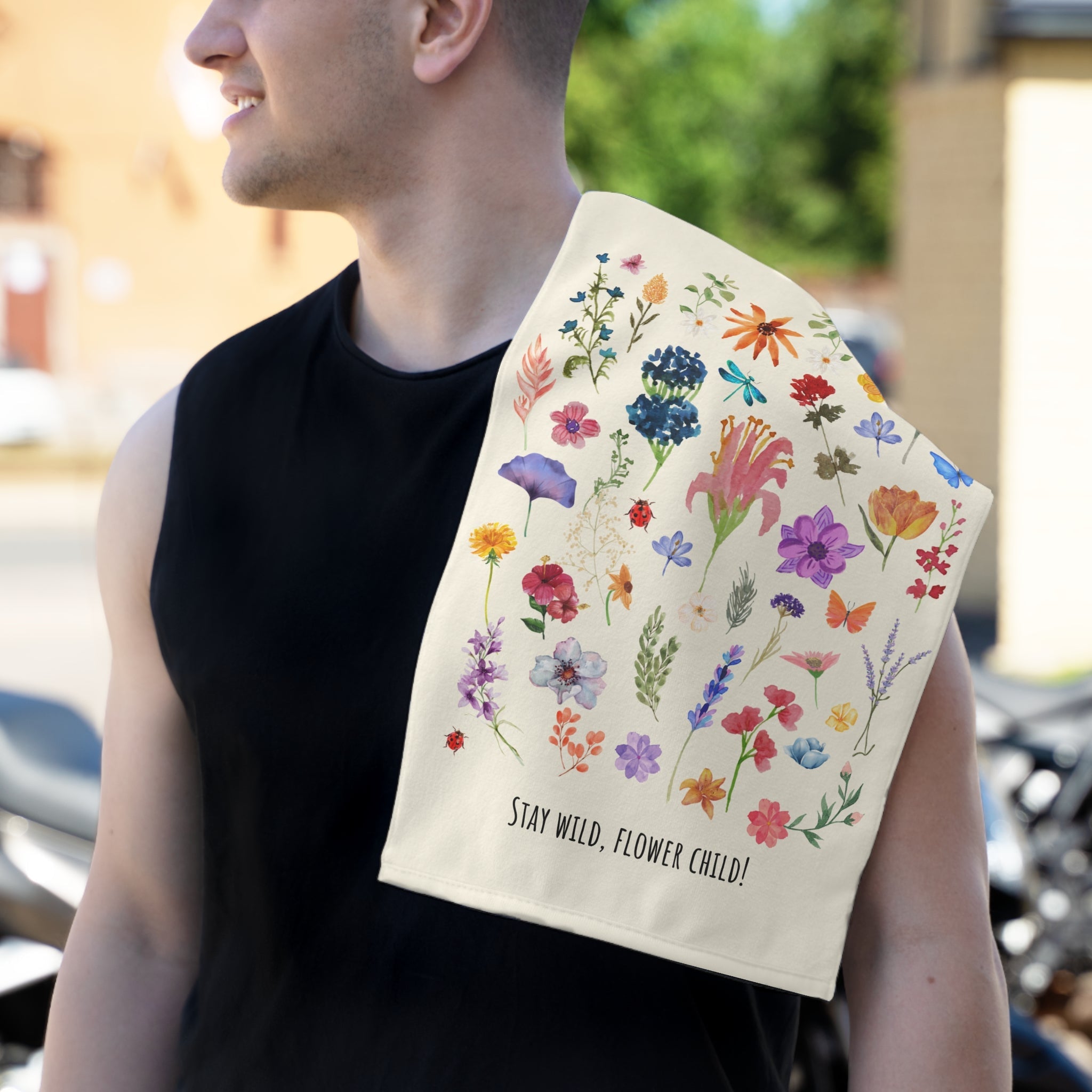 Stay Wild Flower Child! | Mix & Match Soft Fun-Flirty Lovers’ Towels