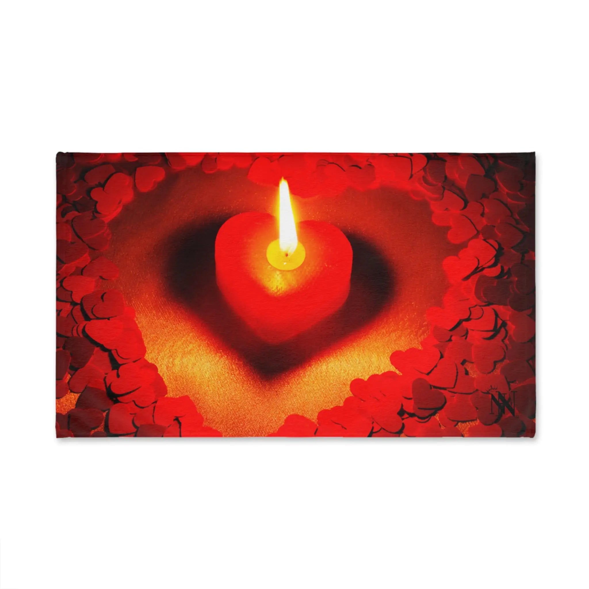 Lovers Candle Burning | Nectar Napkins Classic Fun-Flirty Lovers’ Towels