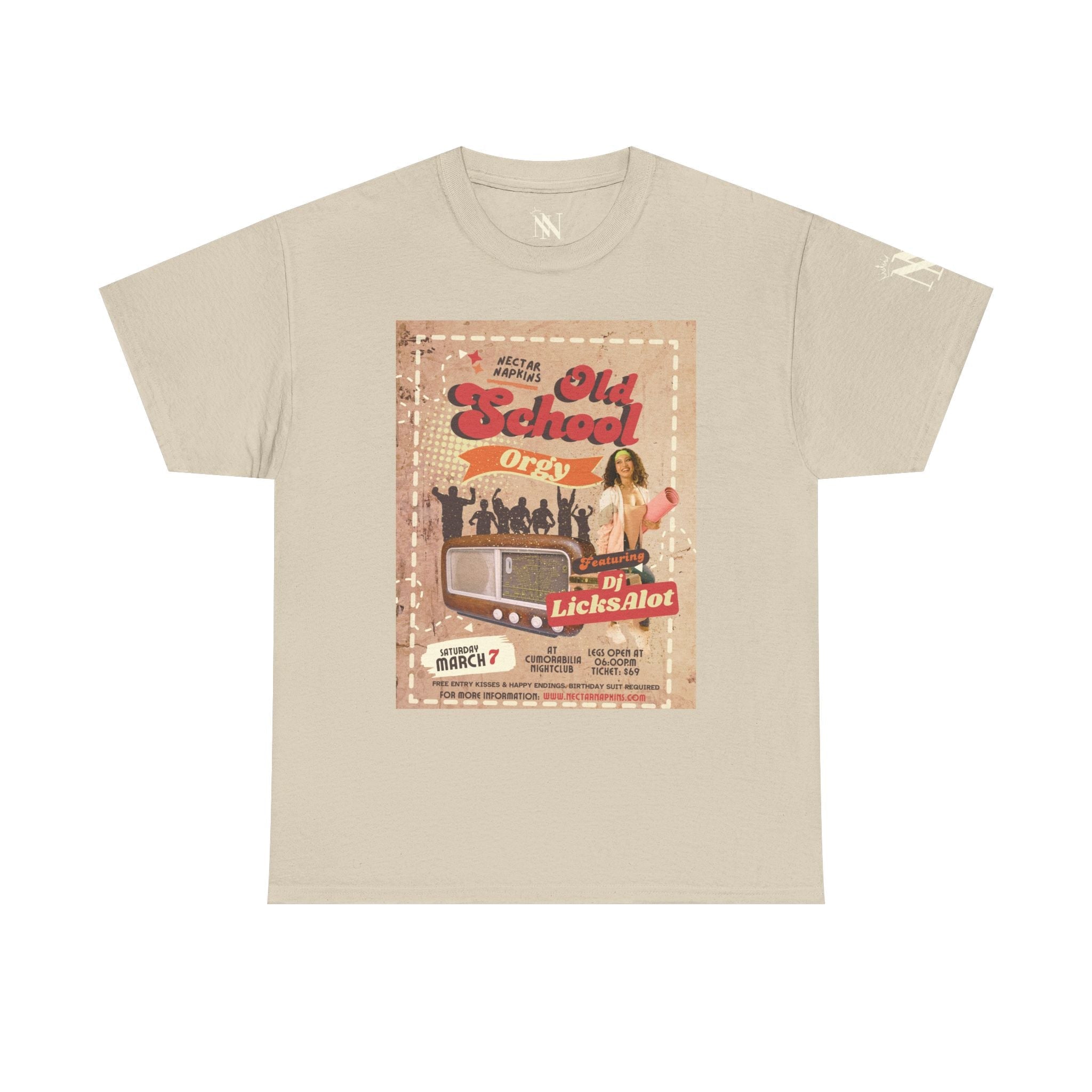 Old School Orgy | Mix & Match 100% Cotton Unisex Fun-Flirty Lovers’ Tees